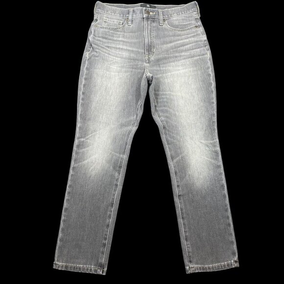 Banana Republic Gray Womens Size 29 Petite Straight-Leg Stretch Jeans - Picture 1 of 15